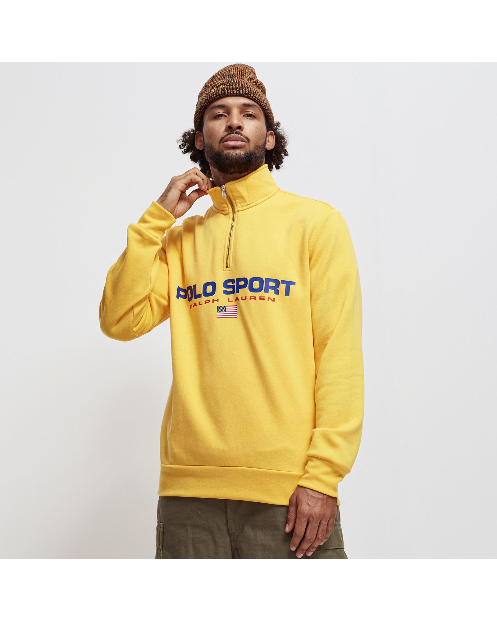 POLO SPORT FLAG HALFZIP-SWEATER