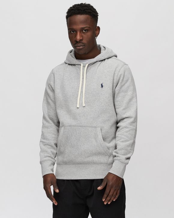 Grey hoodie hotsell ralph lauren