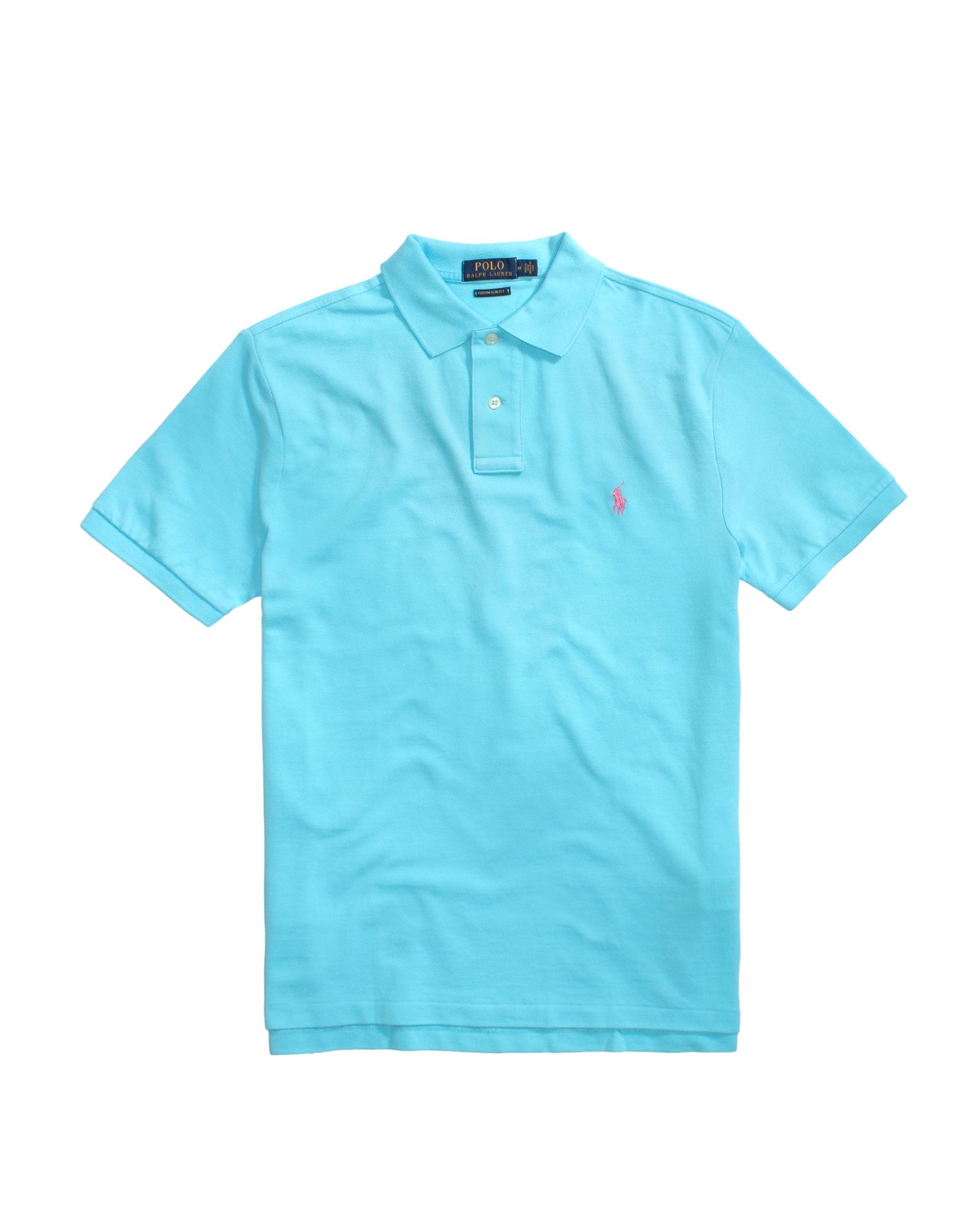 Custom Slim Fit Mesh Polo Shirt