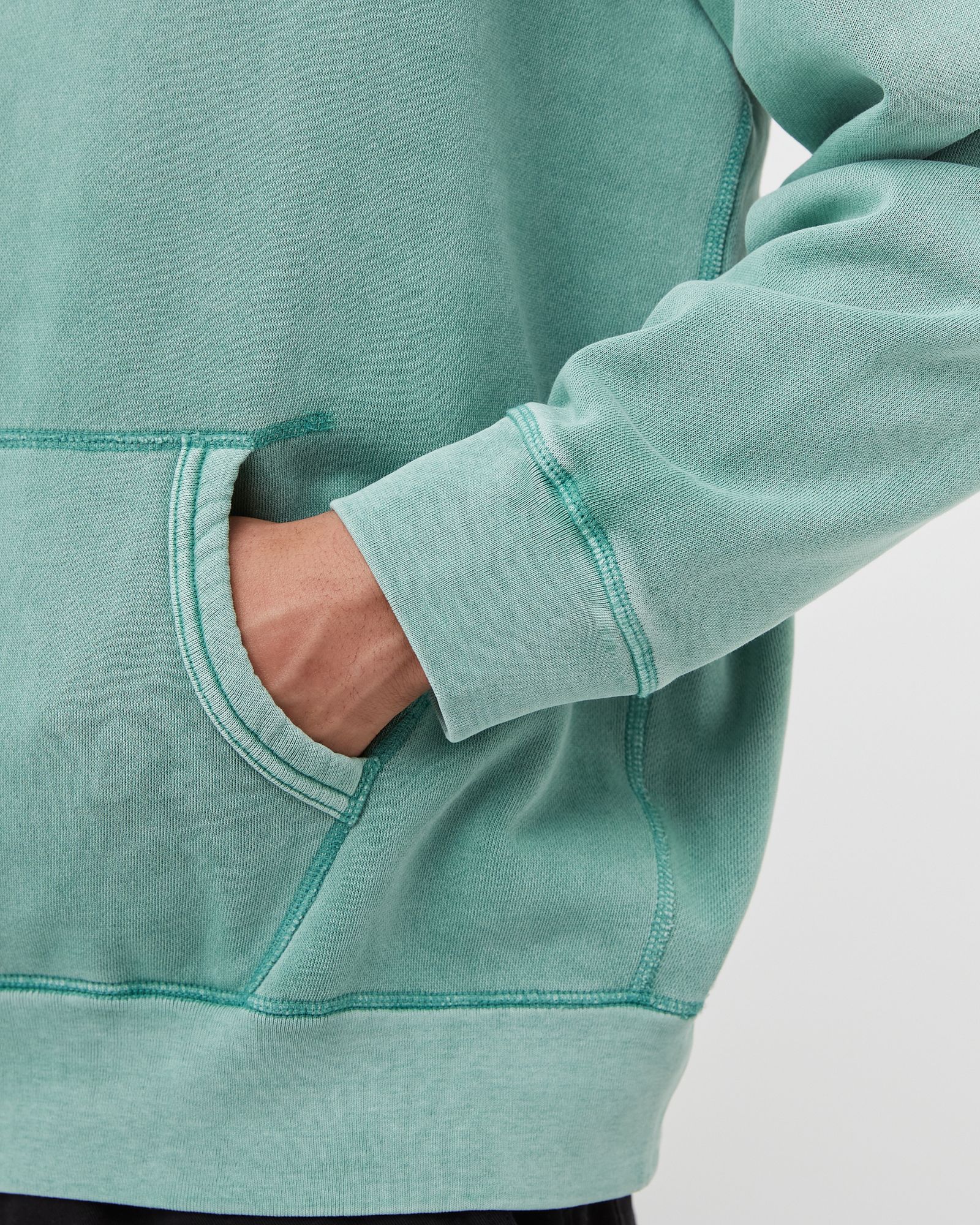 Garment-Dyed Fleece Hoodie