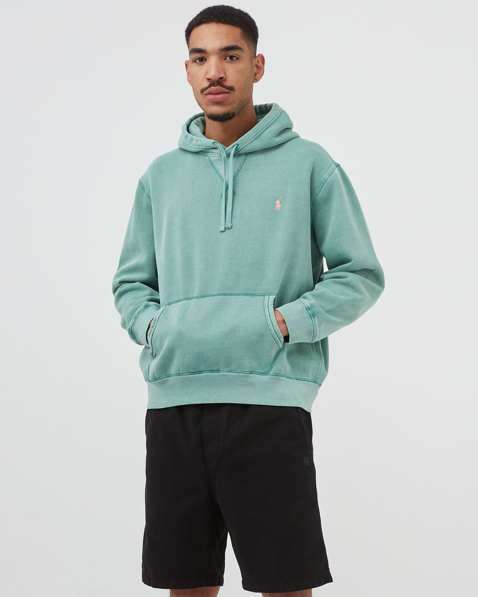 Garment-Dyed Fleece Hoodie