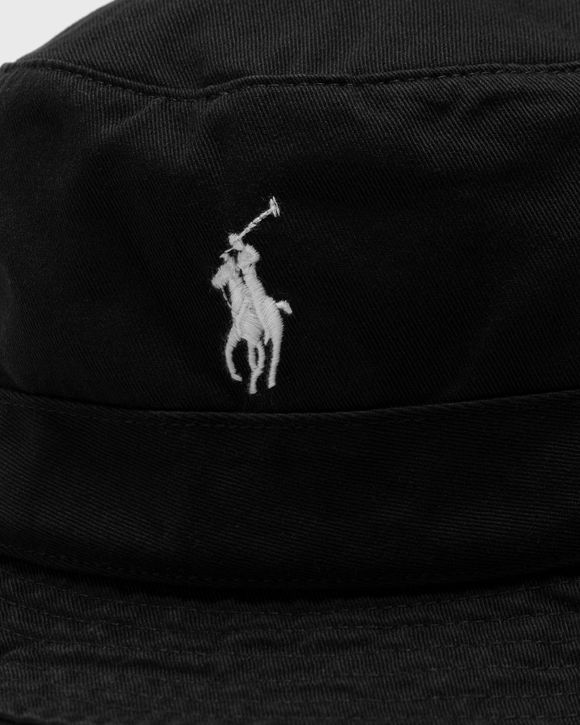 Black polo hat with best sale white horse