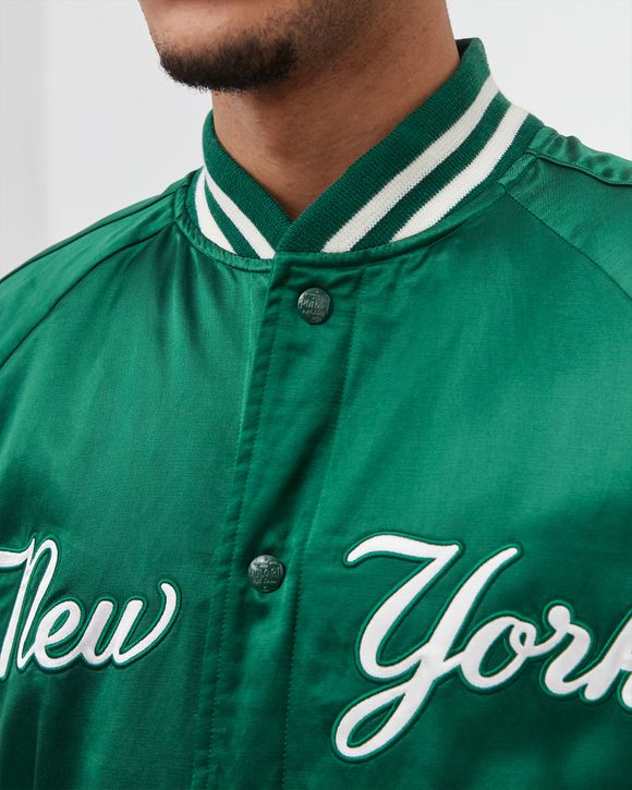 Polo Ralph Lauren NEW YORK YANKEES BASEBALL JACKET Green - NEW  FOREST/DECKWASH WHITE