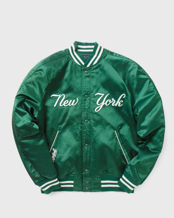 Polo Ralph Lauren NY Yankees Satin Baseball Jacket Green