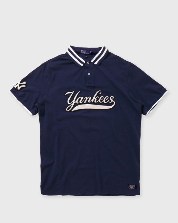 New York Yankees MLB Baseball Vtg Reebok Cotton Logo Polo Men's Button Up  Sz XL