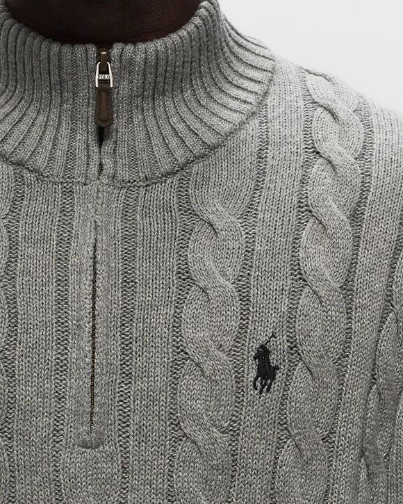 ★★POLO RALPH LAUREN★★ Long sleeve cotton sweater gray MN Polo Ralph Lauren LONG SLEEVE PULLOVER Grey | BSTN Store