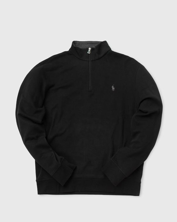 Ralph lauren half zip jumper black clearance