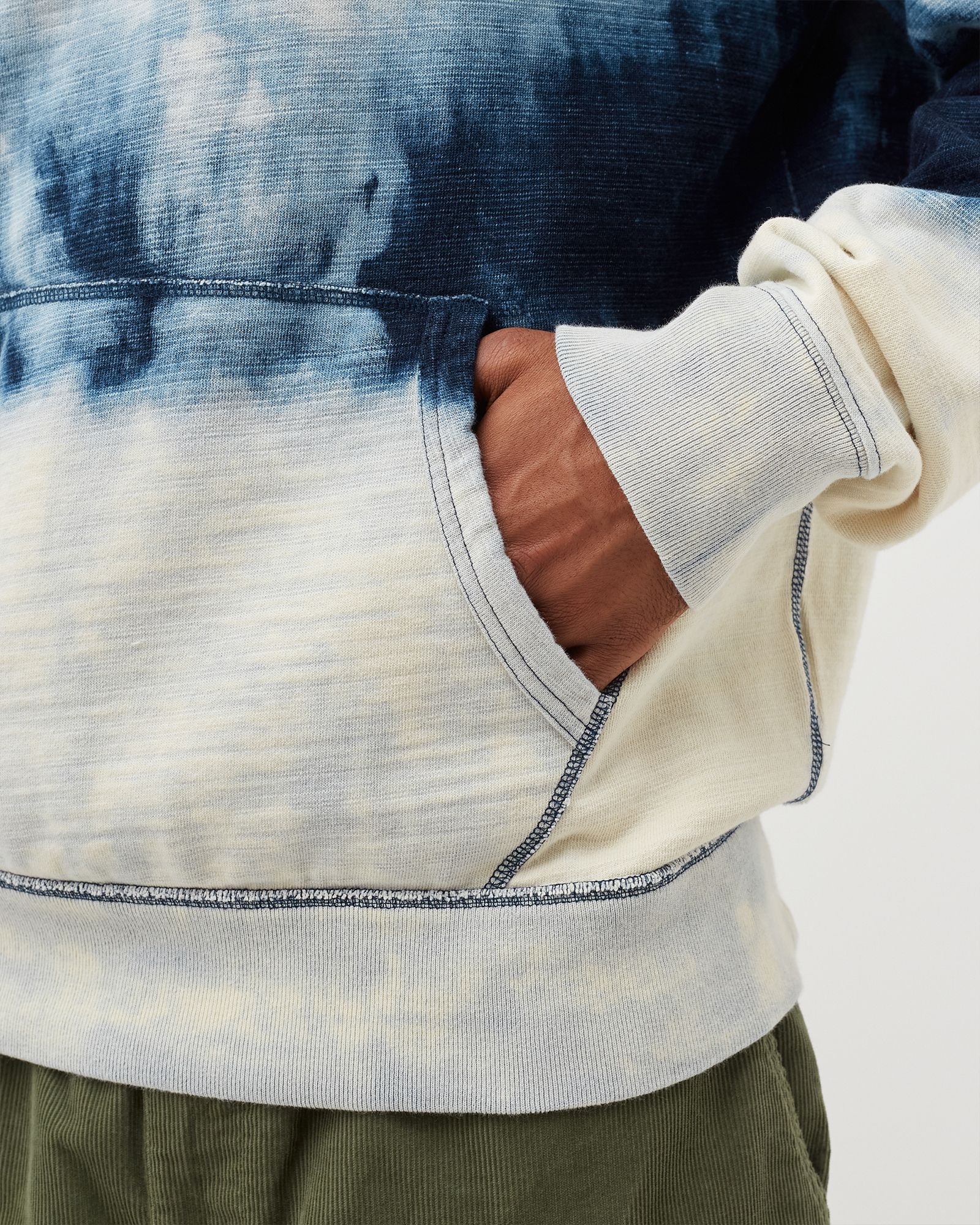 Dip-Dyed Spa Terry Hoodie