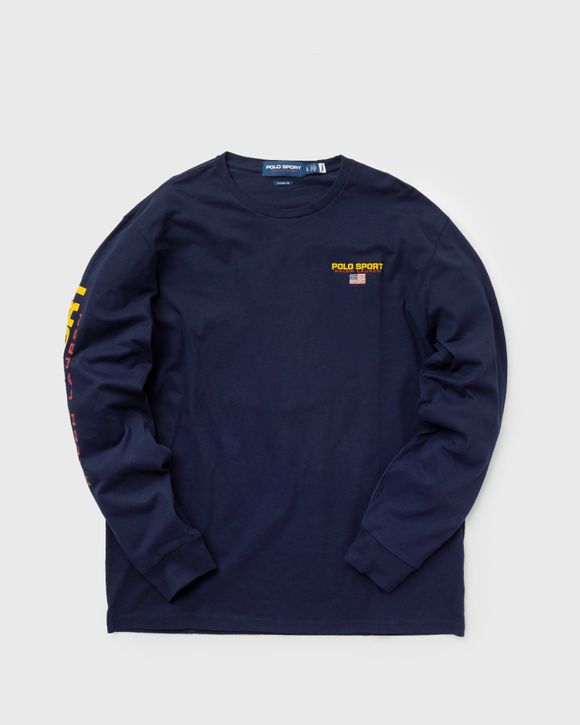 Tシャツ・カットソー Ralph Lauren LONG SLEEVE SPORT SHIRT (710 928 254 007 BLUE) Polo Ralph Lauren LONG SLEEVE TEE Blue | BSTN Store
