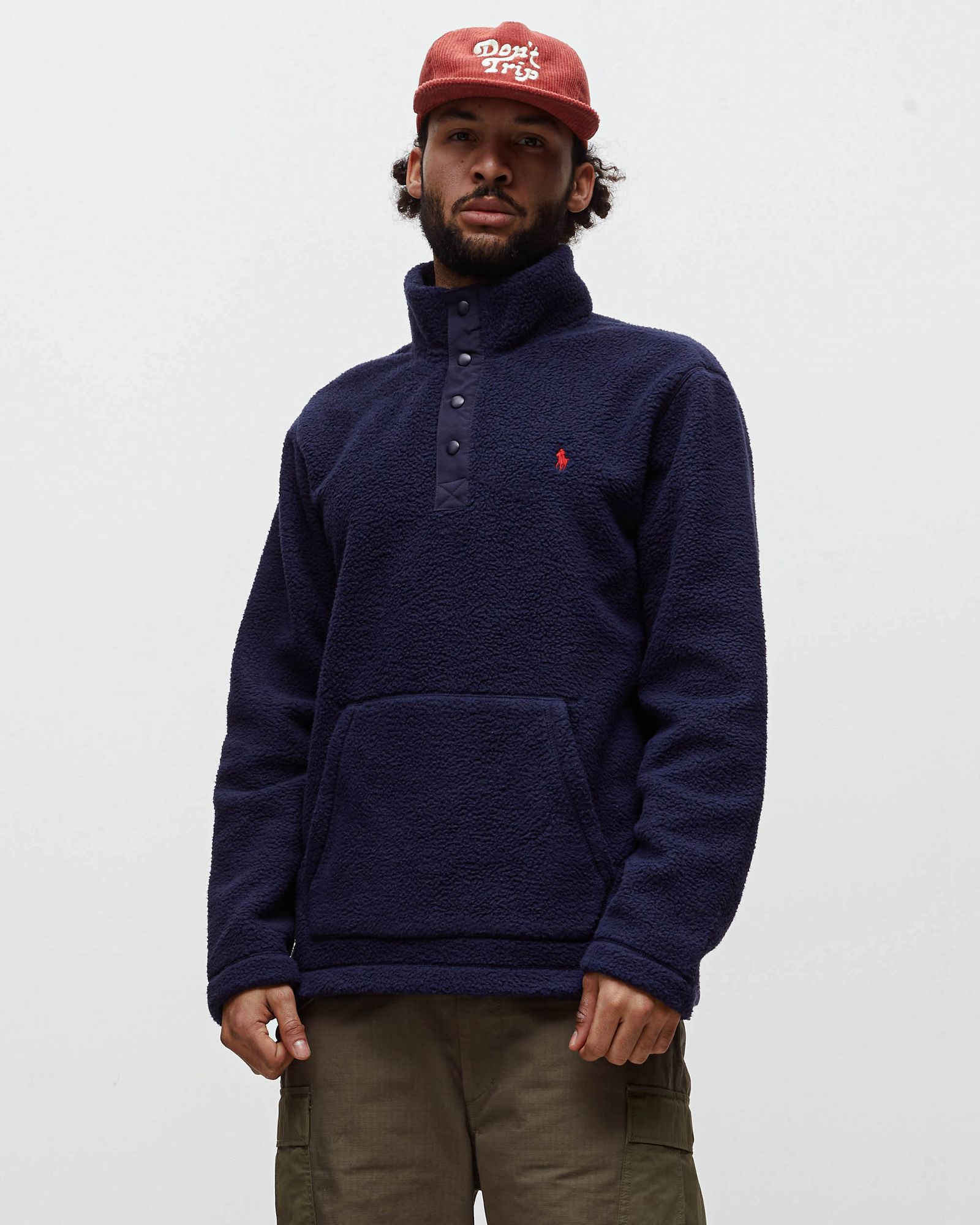 Fleece Mockneck Pullover