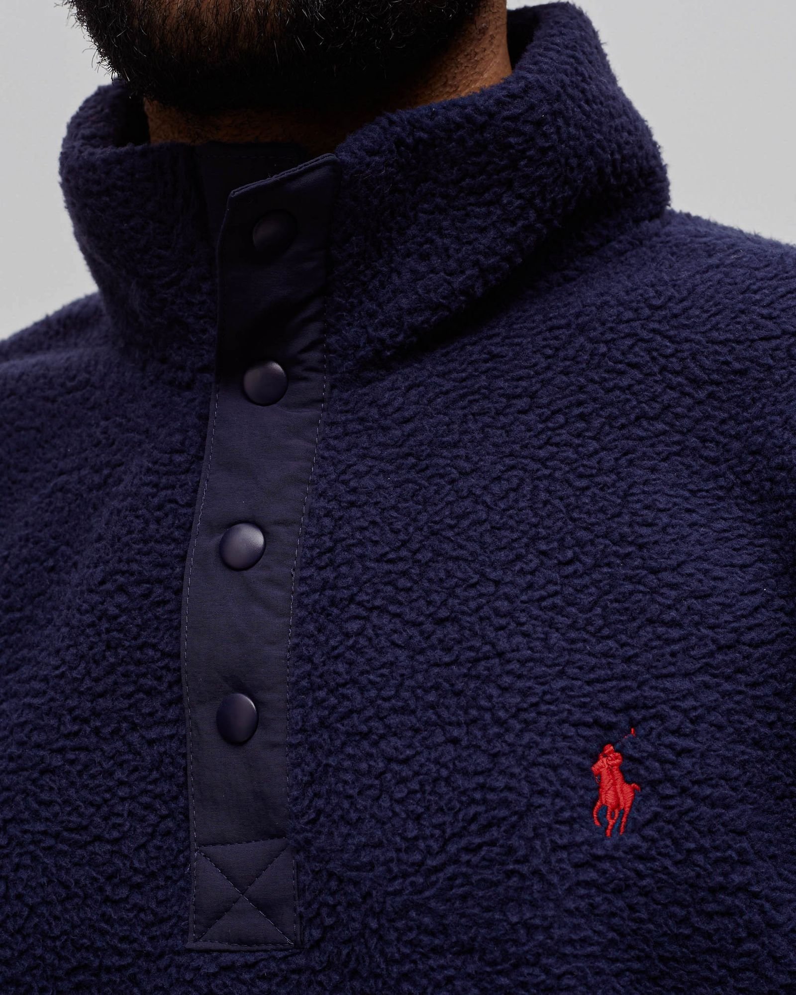 Fleece Mockneck Pullover