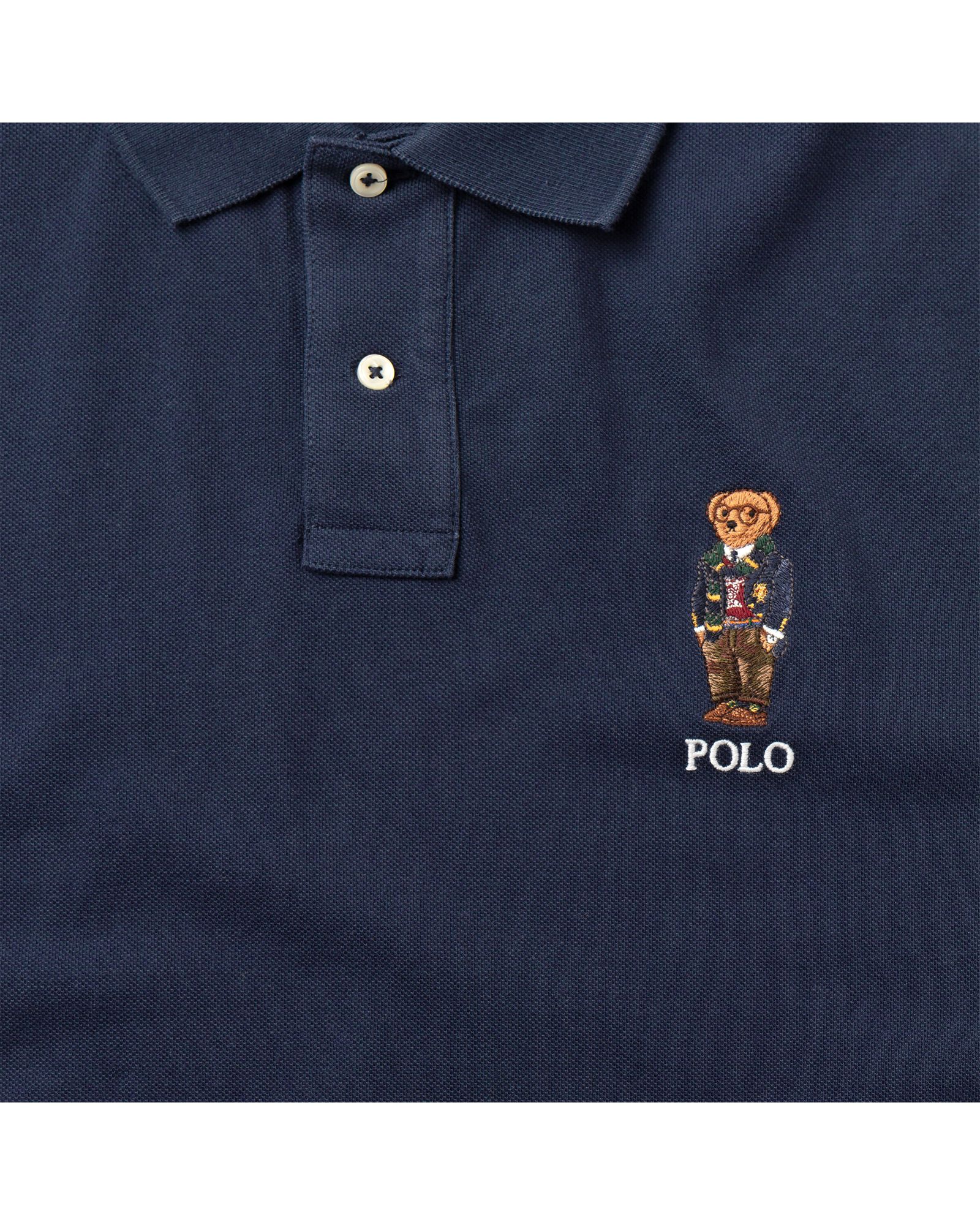 Custom Slim Fit Polo Bear Mesh Polo