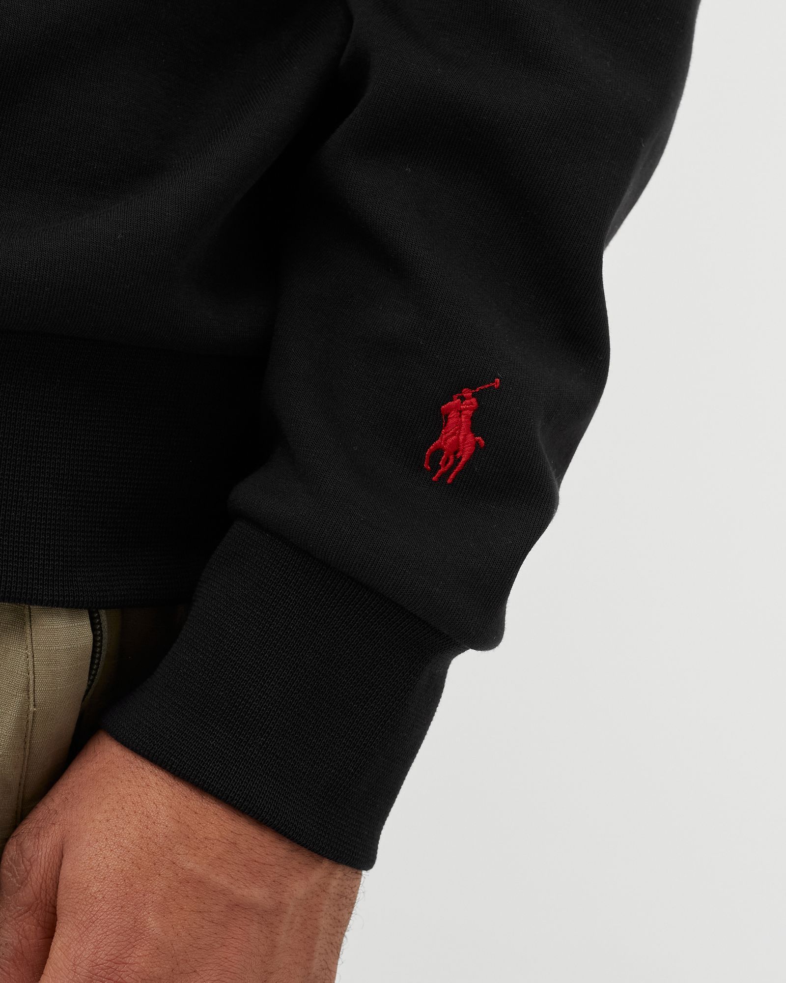 Logo Double-Knit Half Zip Sweatshirt