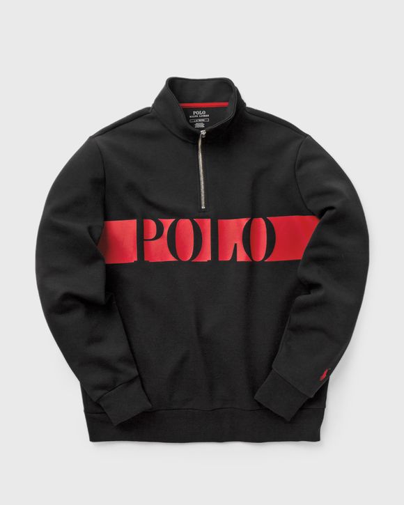Logo Double-Knit Half Zip Sweatshirt