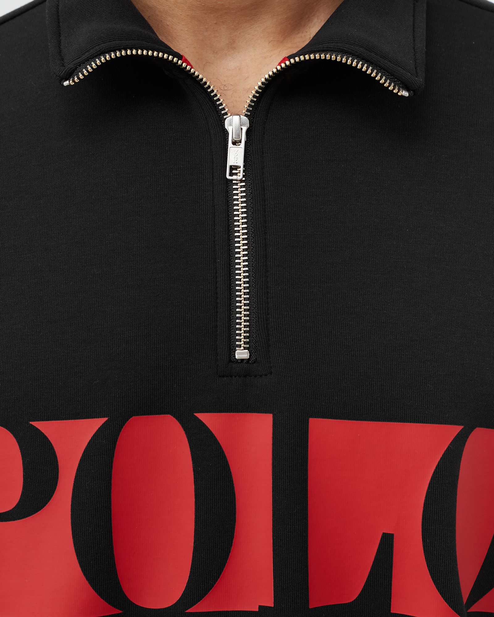Logo Double-Knit Half Zip Sweatshirt