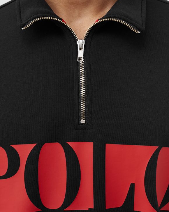 Logo Double-Knit Half Zip Sweatshirt