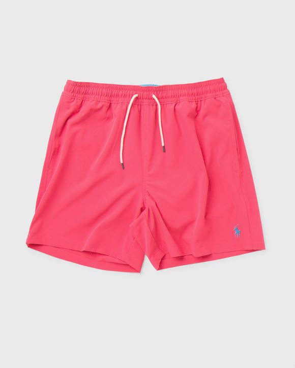 Pink polo swim trunks best sale