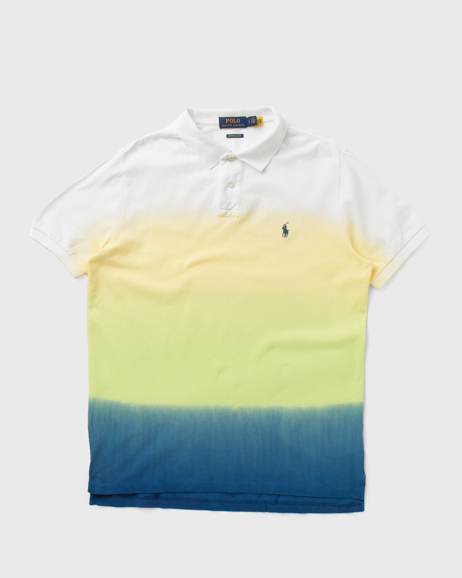 Custom Slim Fit Dip-Dyed Mesh Polo Shirt
