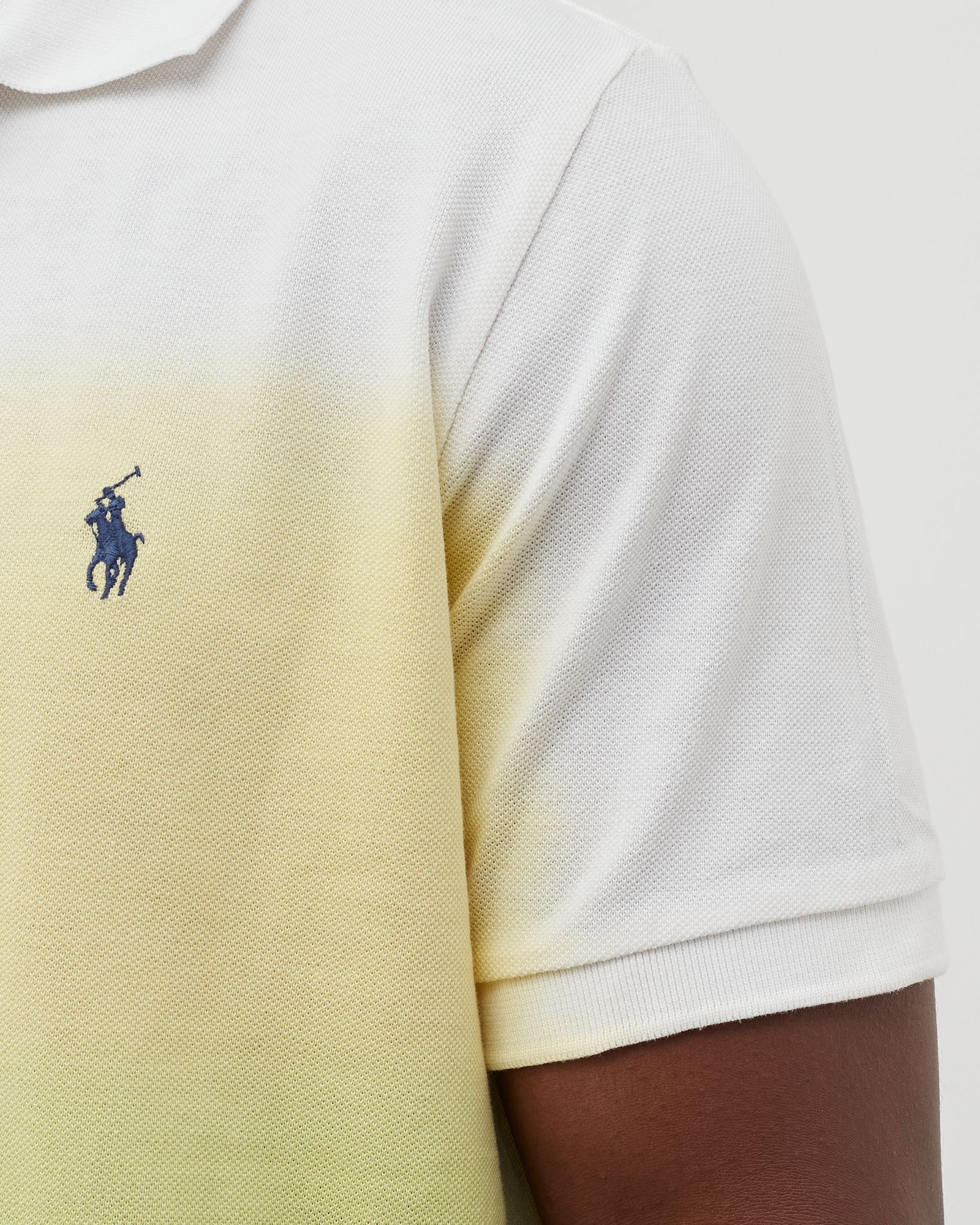 Custom Slim Fit Dip-Dyed Mesh Polo Shirt