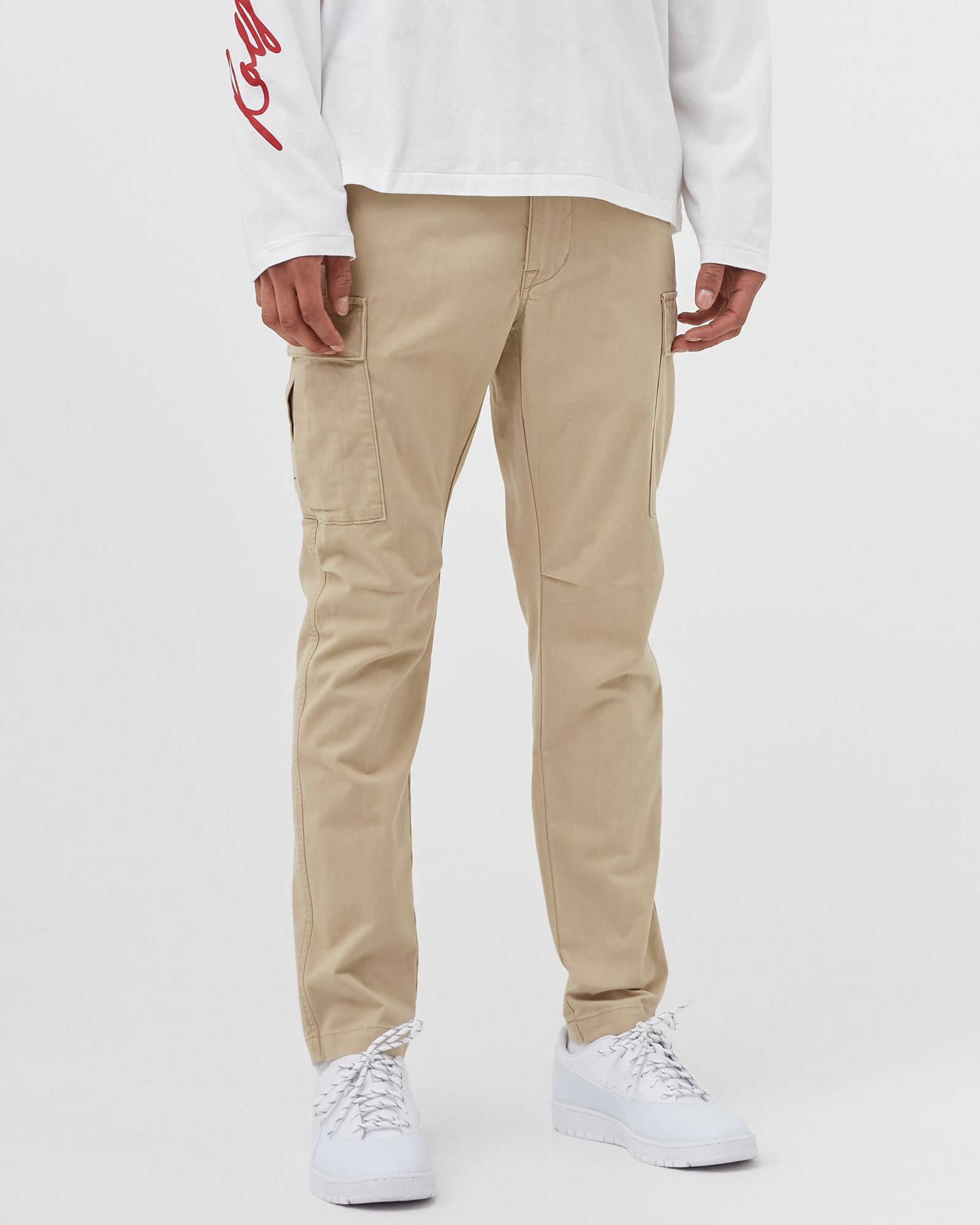 STRETCH SLIM FIT TWILL CARGO PANT