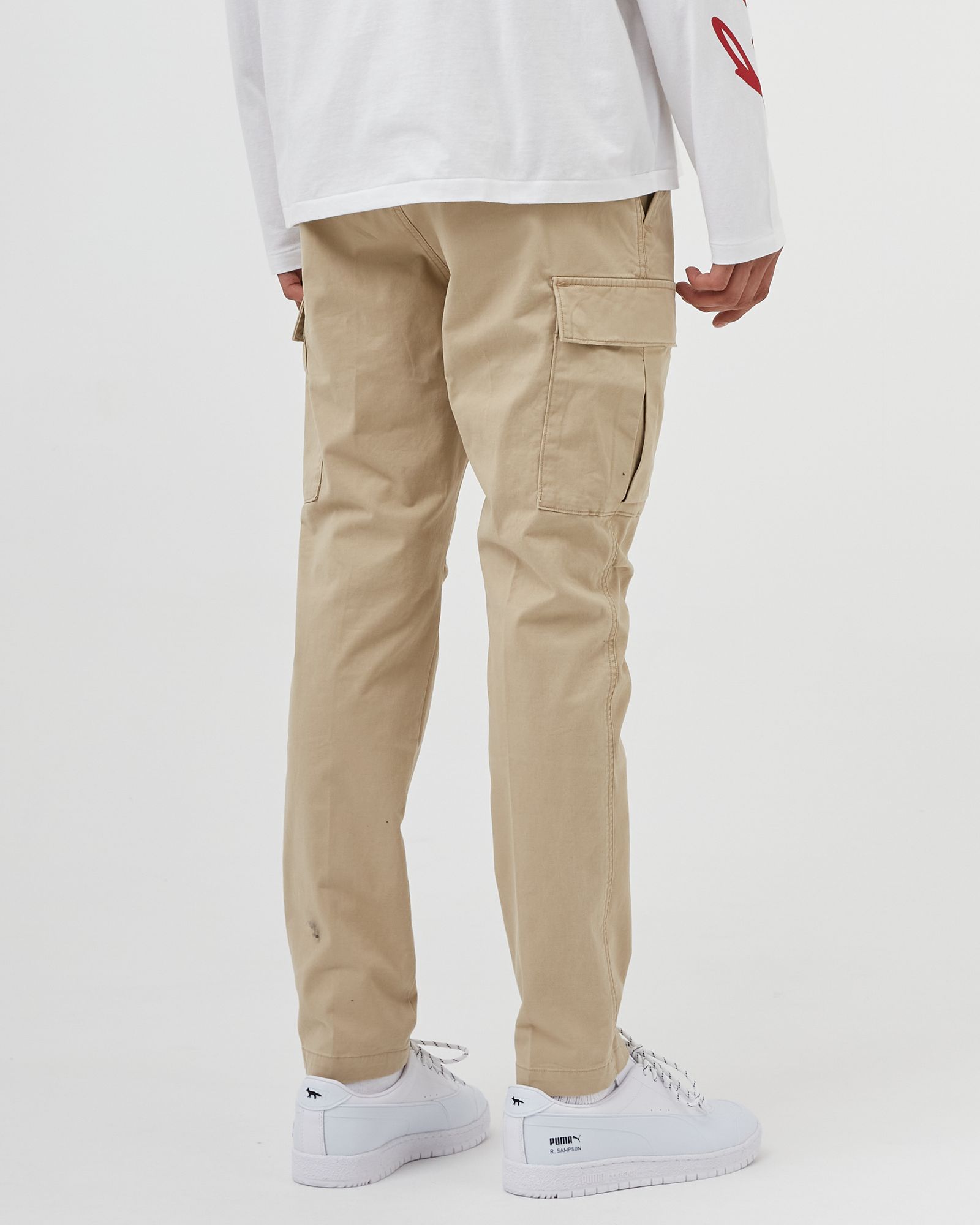 STRETCH SLIM FIT TWILL CARGO PANT