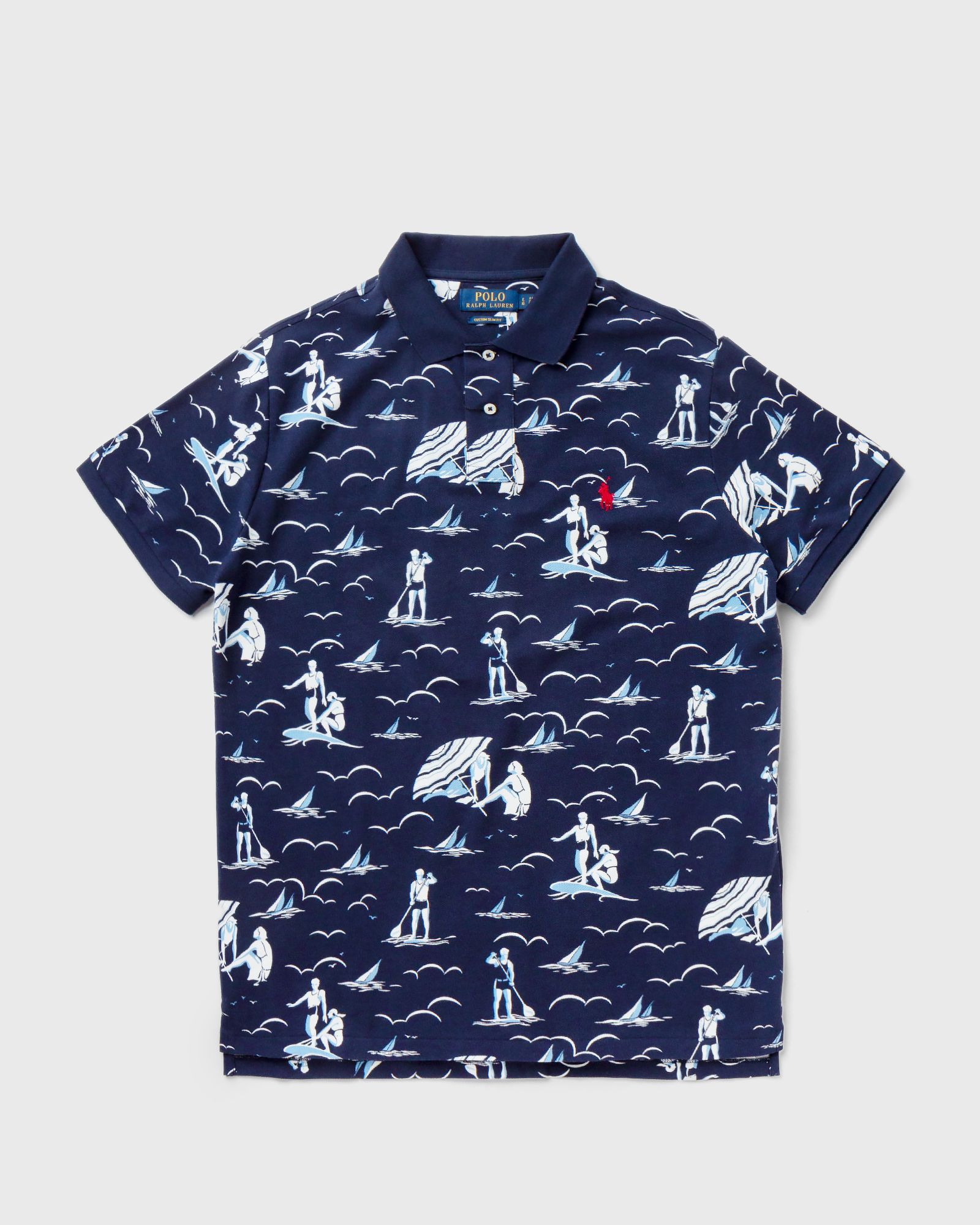 Custom Slim Fit Swimmer Mesh Polo Shirt