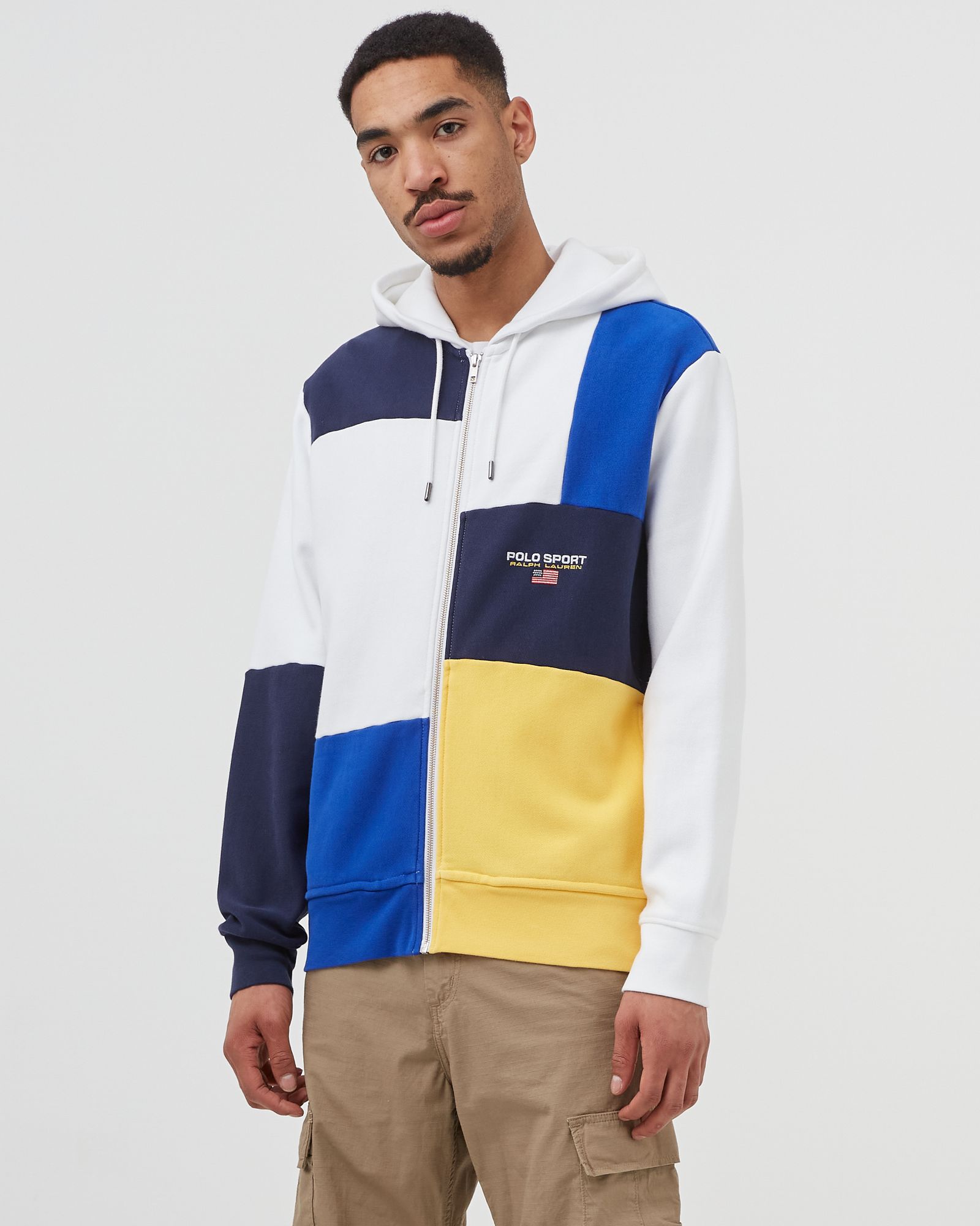 Polo Sport Patchwork Fleece Hoodie