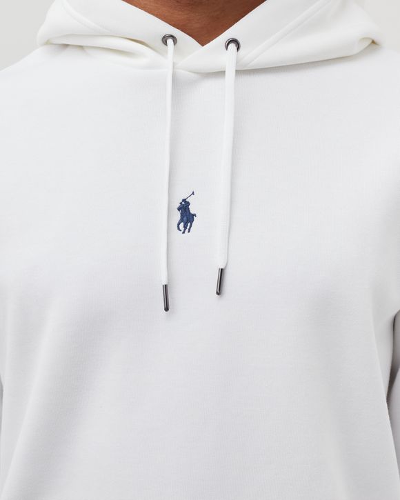 ★★POLO RALPH LAUREN★★ Double Knit Hoodie White MNPOKNI16 Polo Ralph Lauren Double-Knit Hoodie White | BSTN Store