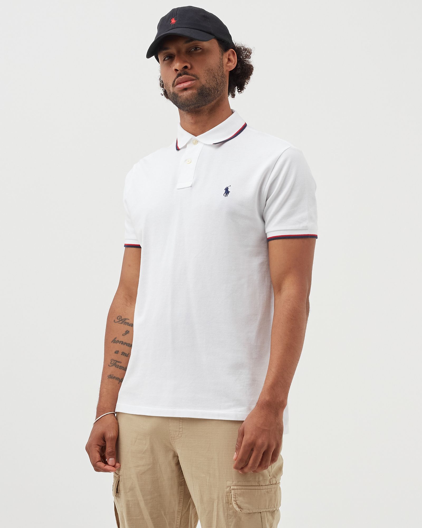 Custom Slim Fit Mesh Polo Shirt