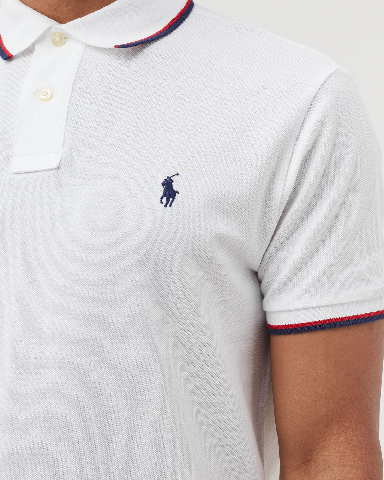 Custom Slim Fit Mesh Polo Shirt
