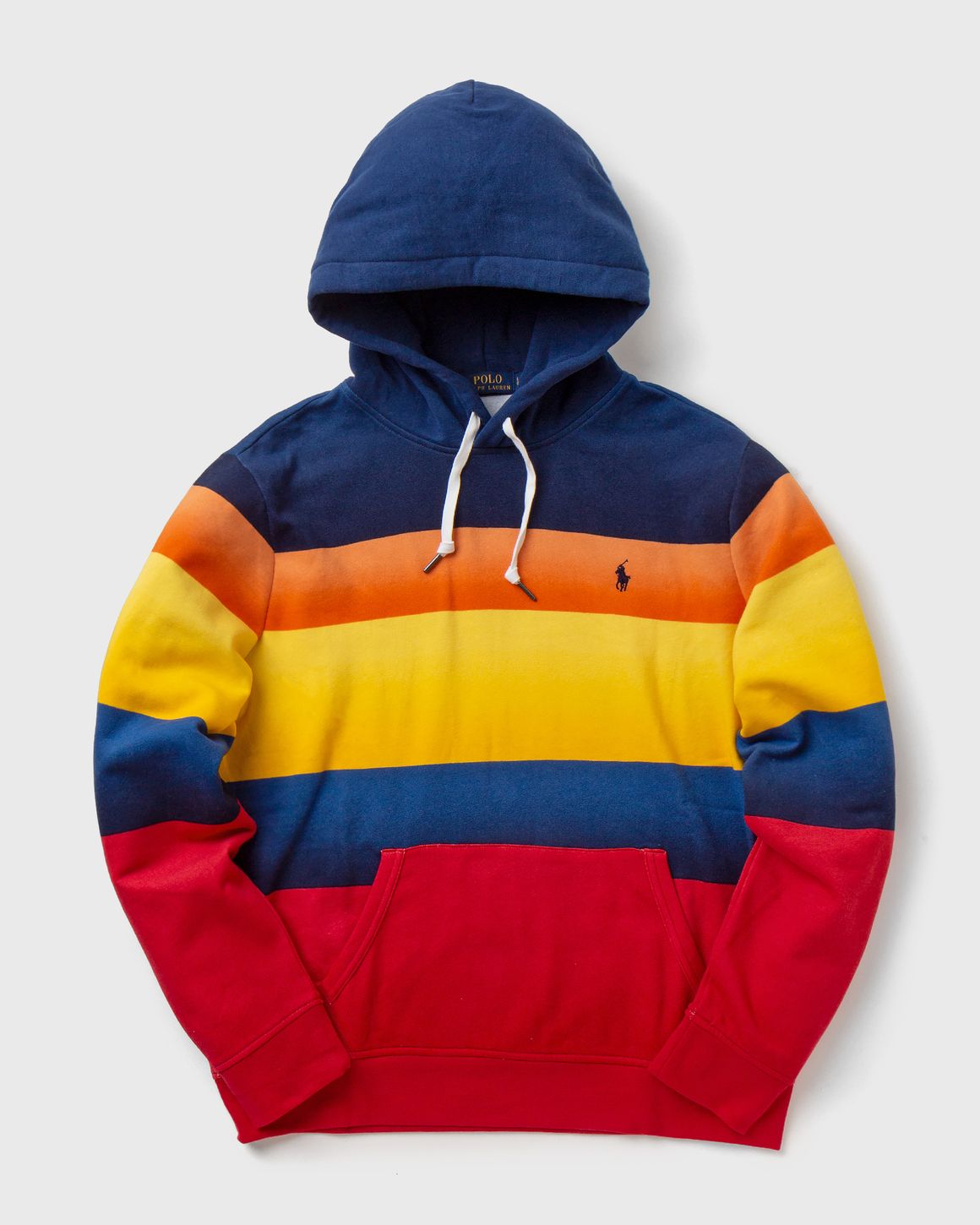 Polo Ralph Lauren STRIPED FLEECE HOODIE Blue | BSTN Store