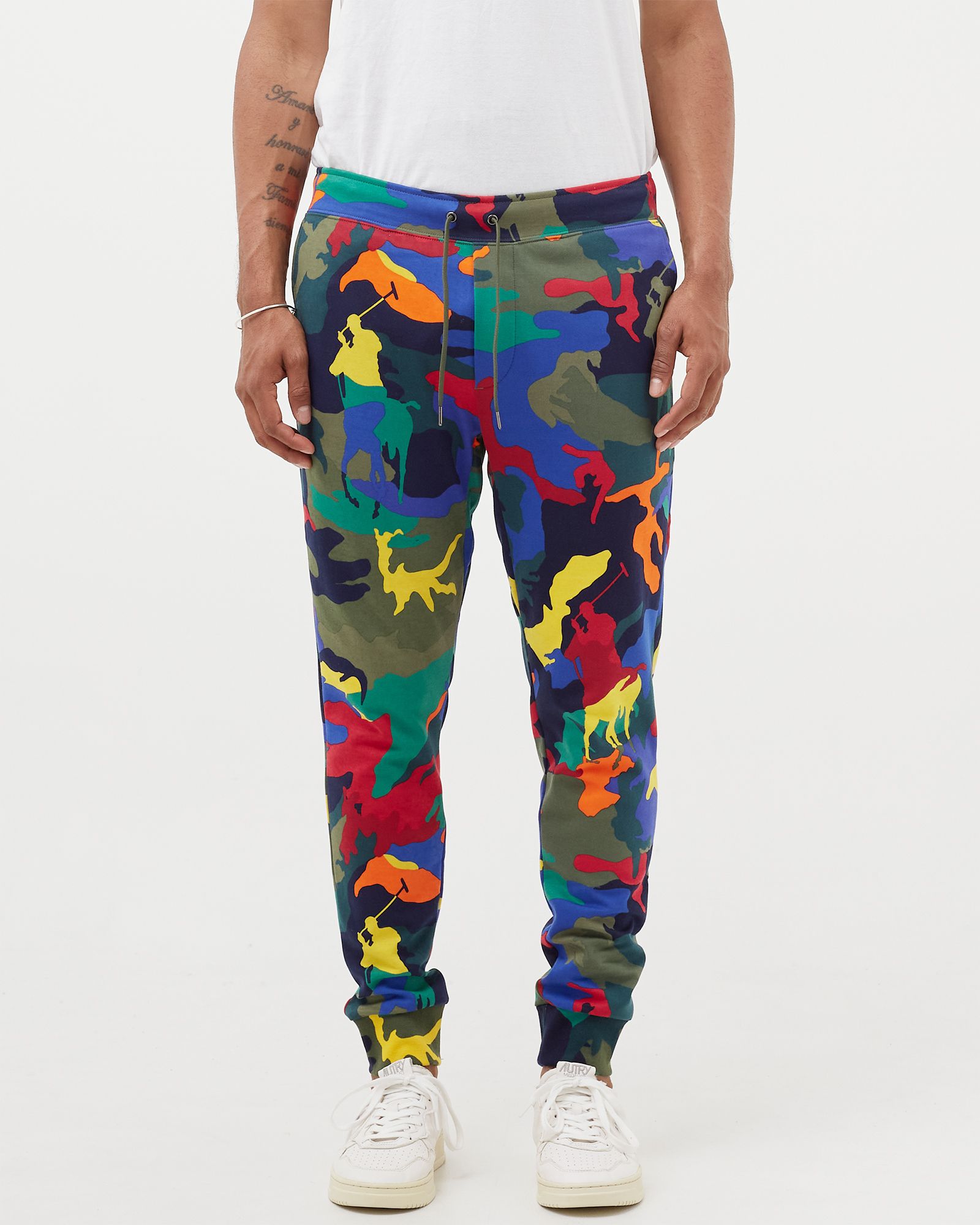 Polo Pony Camo Double-Knit Joggers