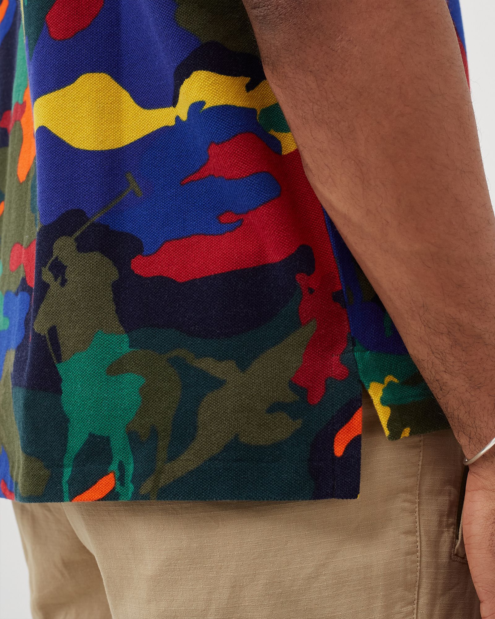 Custom Slim Polo Pony Camo Polo Shirt