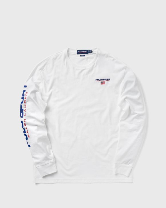 Tシャツ・カットソー Ralph Lauren SPORT SHIRT LONG SLEEVE (710 932545 002 WHITE) Buy Polo Ralph Lauren Off White Logo Long Sleeve Cotton T