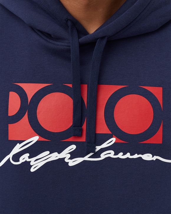 Polo Ralph Lauren LOGO FLEECE HOODIE Blue - NAVY