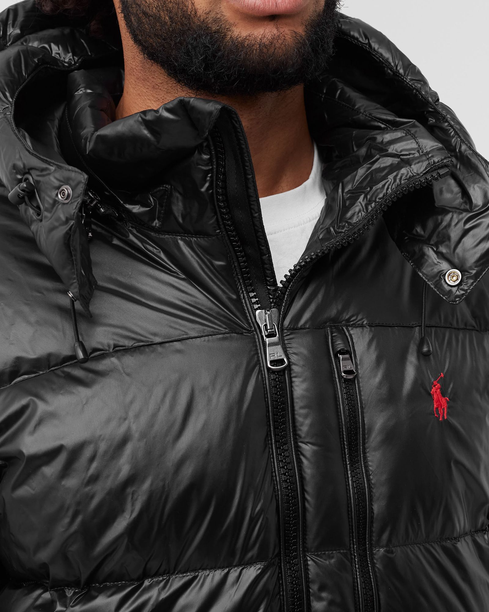 Polo Ralph Lauren ブラック ダウン USのS(日本M〜L) POLO RALPH LAUREN ポロ ラルフローレン ダウンジャケット
