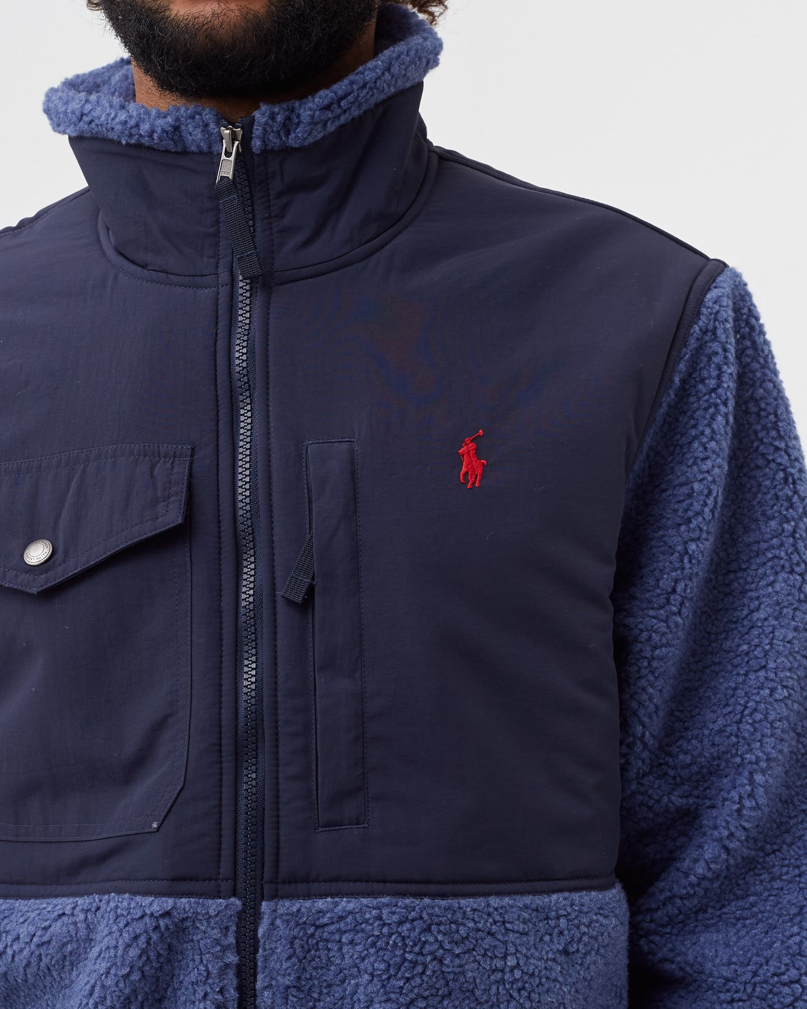 Colour-Blocked Hybrid Jacket