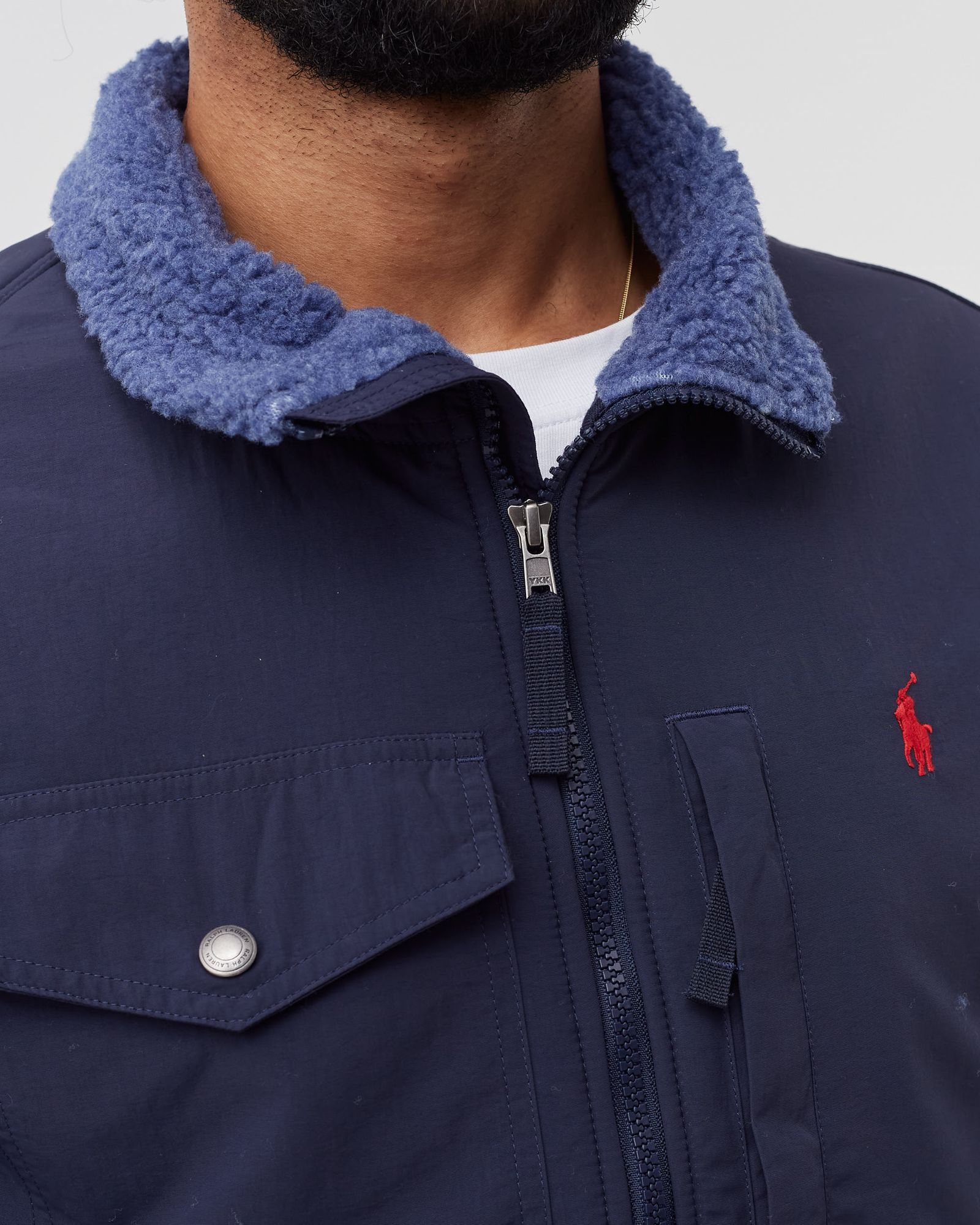 Colour-Blocked Hybrid Jacket