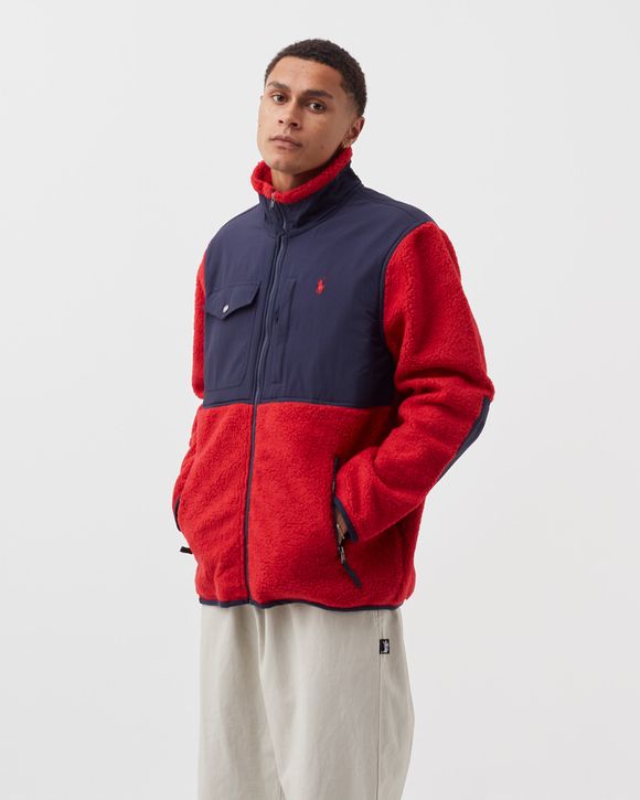 Polo Ralph Lauren Color-Blocked Hybrid Jacket Red - RL 2000 RED/HUNTER NAVY