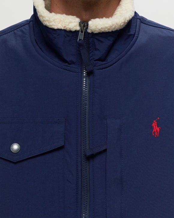 Polo Ralph Lauren LSFZM1-LONG SLEEVE-FULL ZIP Blue/Beige | BSTN Store