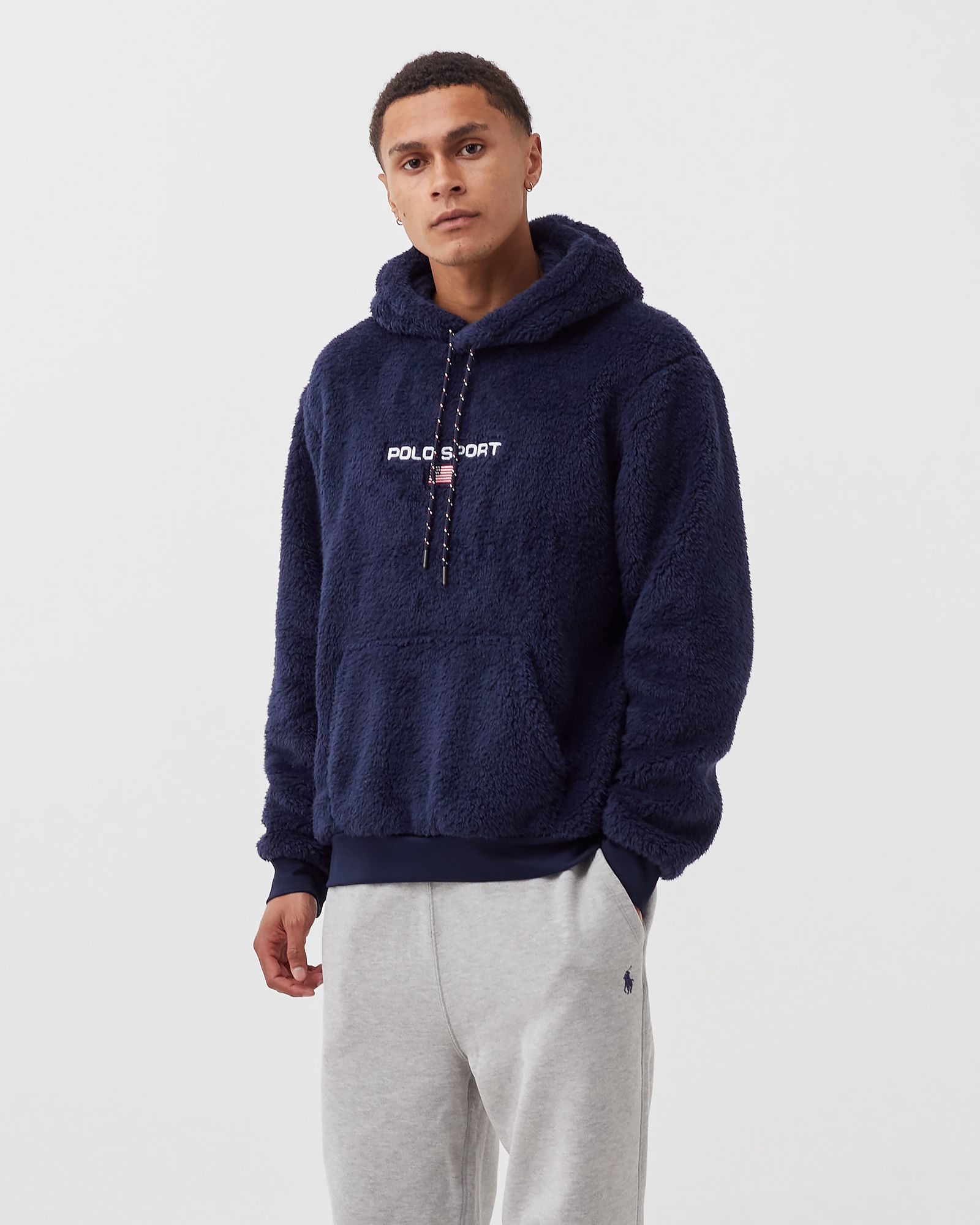 POLO SPORT BORG FLEECE POPOVER HOODIE