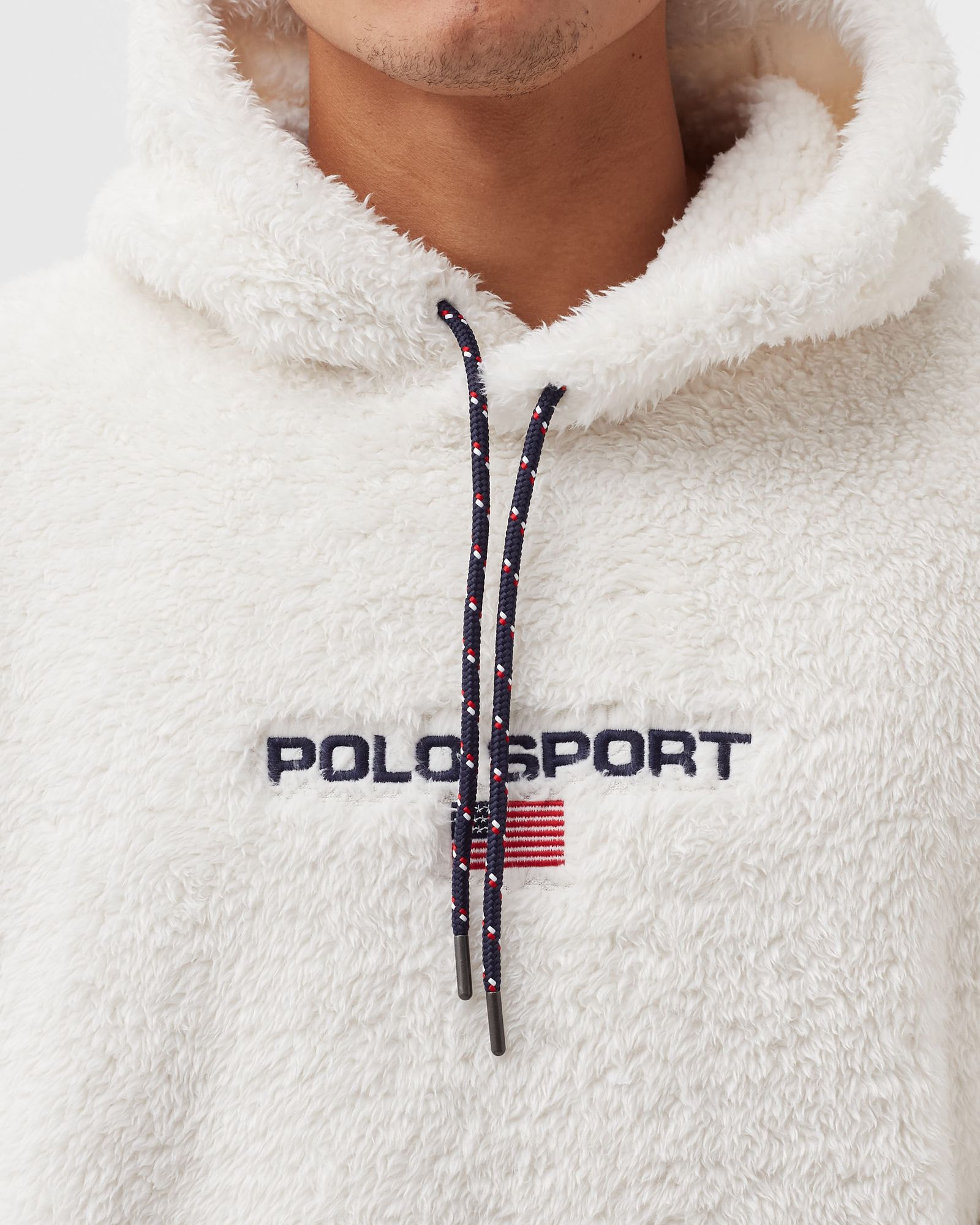 BORG FLEECE POPOVER HOODIE