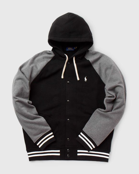 FLEECE HOODED BASEBALL JACKET | BSTN Store