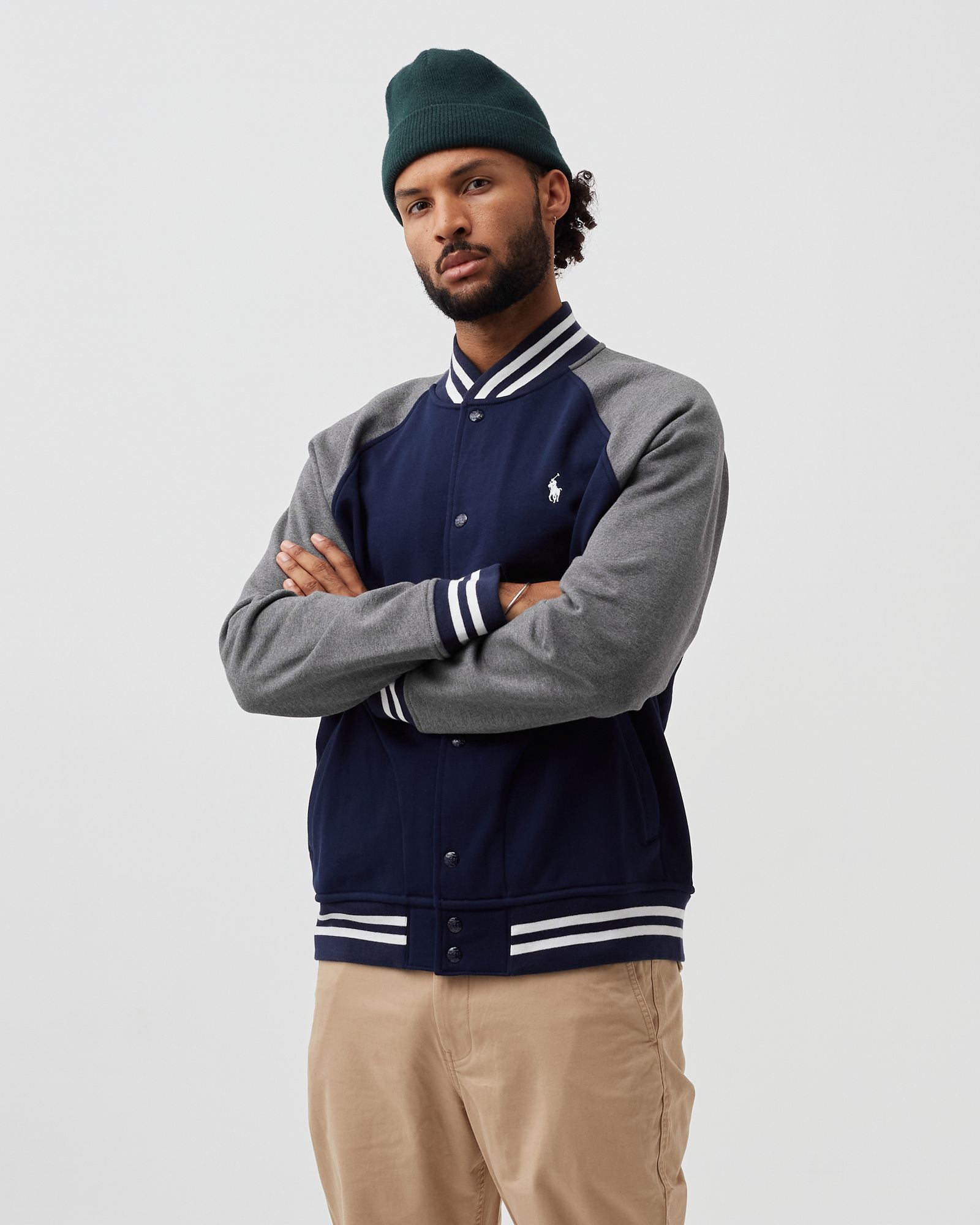 FLEECE BASEBALL JACKET