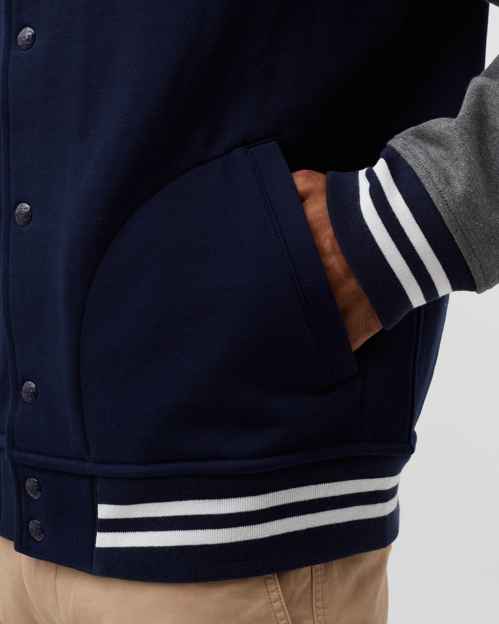 FLEECE BASEBALL JACKET