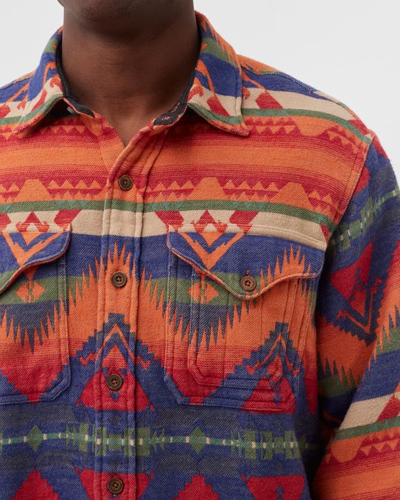 Polo Ralph Lauren Southwestern Jacquard Shirt Red BSTN Store