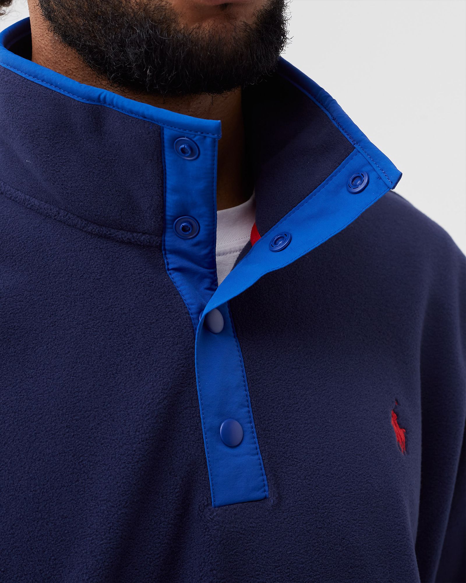 Fleece Mockneck Pullover