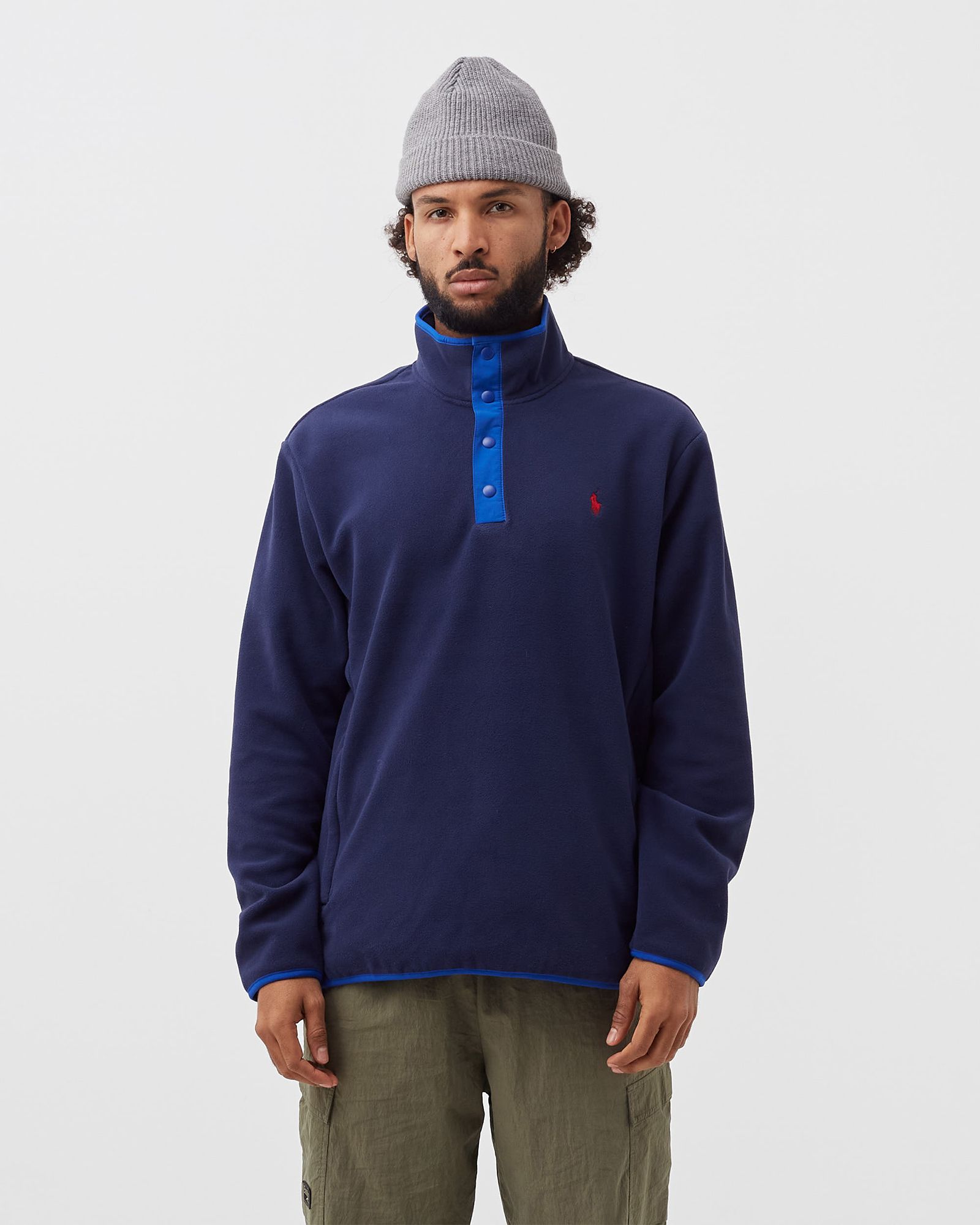Fleece Mockneck Pullover