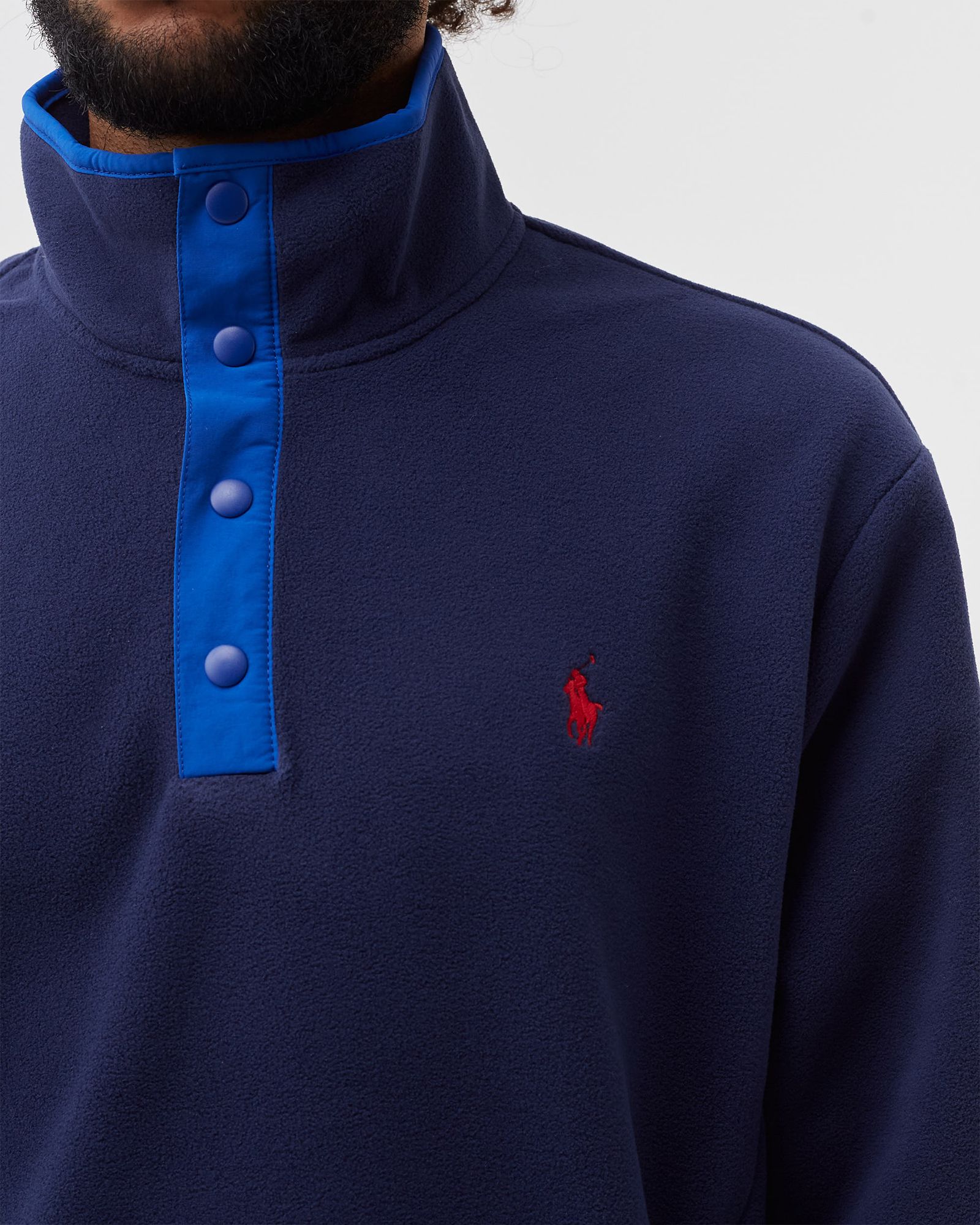 Fleece Mockneck Pullover