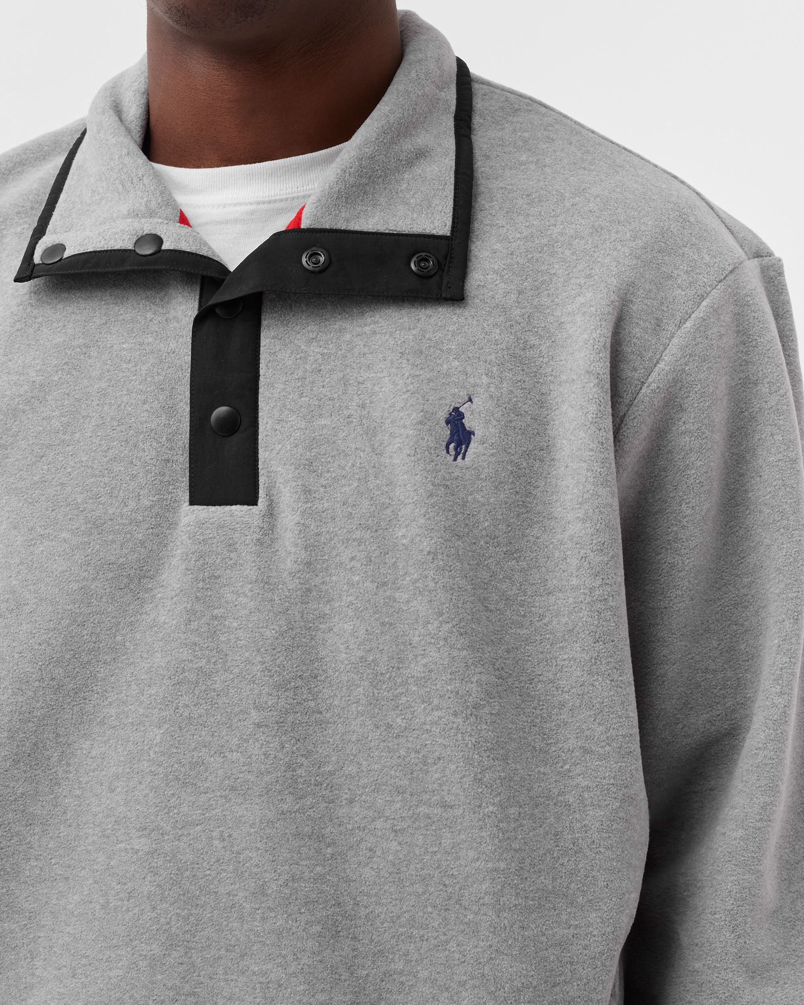 FLEECE MOCKNECK PULLOVER